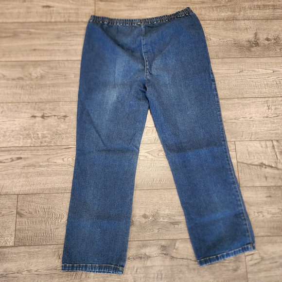 VTG Suzanne Somers Collection Denim Jean Jacket and Pant Embroidered Size L /S - Picture 16 of 16